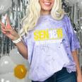 Senior 2018 Class President-School Colors Graduation Comfort Color Blast T-Shirt Amethyst