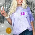 Senior 2018 TShirt Graduation Class Of 2018 Tee Shirt Comfort Color Blast T-Shirt Amethyst