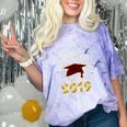 Senior 2019 Graduation Shirt Burgundy Gold Class Colors G23 Comfort Color Blast T-Shirt Amethyst