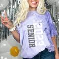 Senior 2023 Senior 23 Senior Class Of 2023 Graduation Done Comfort Color Blast T-Shirt Amethyst
