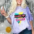 Senior 2023 Graduation Class Of 2023 Retro 90's Graduation Comfort Color Blast T-Shirt Amethyst