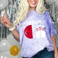 Senior 2025 Bowling Player Class Of 2025 Graduation Seniors Comfort Color Blast T-Shirt Amethyst