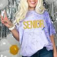 Senior 2025 Graduation Class Of 2025 Senior Men Women Comfort Color Blast T-Shirt Amethyst