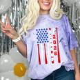 Senior 2026 Baseball American Flag Class Of 2026 Graduation Comfort Color Blast T-Shirt Amethyst