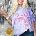 Senior 2026 Class Of 2026 Coquette Bow Graduation 2026 Comfort Color Blast T-Shirt Amethyst