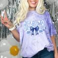 Senior 2026 Class Of 2026 Toile Coquette Bow Graduation 2026 Comfort Color Blast T-Shirt Amethyst