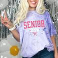 Senior 2026 Pink Coquette Bow Class Of 2026 Graduation Women Comfort Color Blast T-Shirt Amethyst