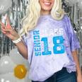 Senior Class 18 Shirt Graduation Apparel T-Shirt Comfort Color Blast T-Shirt Amethyst