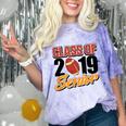 Senior Class Of 2019 Tshirt Graduation Students Football Comfort Color Blast T-Shirt Amethyst