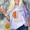 Senior Class Of 2023 Graduation Basketball Team Graduate Comfort Color Blast T-Shirt Amethyst