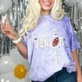 Senior Class Of 2024 Football Graduation Party Favors 2024 Comfort Color Blast T-Shirt Amethyst