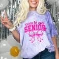 Senior Class Of 2026 Coquette Pink Bow Graduation 2026 Comfort Color Blast T-Shirt Amethyst