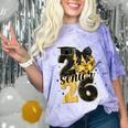 Senior Class Of 2026 Senior Girl Graduation Cap Coquette Bow Comfort Color Blast T-Shirt Amethyst