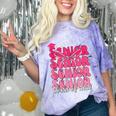 Senior Class Of 2026 Pink Coquette Bow Graduation 2026 Comfort Color Blast T-Shirt Amethyst
