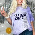 Senior Class Of 2027 Graduation Year High School & College Comfort Color Blast T-Shirt Amethyst
