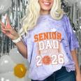 Senior Dad Class Of 2026 Graduate Basketball Graduation 2026 Comfort Color Blast T-Shirt Amethyst