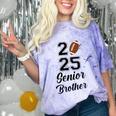Senior Football Brother Class Of 2025 Graduation Graduate Comfort Color Blast T-Shirt Amethyst