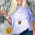 Senior Football Brother Class Of 2026 Graduation Graduate Comfort Color Blast T-Shirt Amethyst