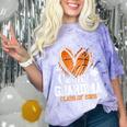 Senior Grandma Class Of 2026 Basketball Graduation Heart Comfort Color Blast T-Shirt Amethyst
