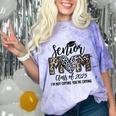 Senior Mom Class Of 2025 Senior Mama 2025 Leopard Graduation Comfort Color Blast T-Shirt Amethyst