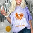 Senior Sister Class Of 2026 Basketball Graduation Heart Comfort Color Blast T-Shirt Amethyst