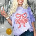 Senior Twenty Twenty-Six Coquette Graduation Class Of 2026 Comfort Color Blast T-Shirt Amethyst