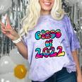 Senior Year 2022 Class Of 2022 Graduation Tie Dye Groovy Comfort Color Blast T-Shirt Amethyst
