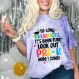 So Long Preschool Pre-K Here I Come Graduation Comfort Color Blast T-Shirt Amethyst