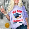 My Son Mastered It Shirt Masters Tee Graduate Graduation Comfort Color Blast T-Shirt Amethyst