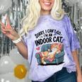 Sorry I Can’t Go I’m An Indoor Cat Couch Introvert Cat Comfort Color Blast T-Shirt Amethyst Sorry I Can’t Go I’m An Indoor Cat Couch Introvert Cat Comfort Color Blast T-Shirt Amethyst