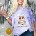 Sorry I Can't Indoor Cat Top For Introvert With Coffee Book For Men Women Kids Comfort Color Blast T-Shirt Amethyst