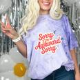 Sorry I'm Awkward Sorry Introvert Humor Comfort Color Blast T-Shirt Amethyst