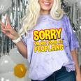 Sorry Im Not Good At Peopleing Introvert Comfort Color Blast T-Shirt Amethyst