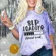 Speech Pathologist Loading 2021 Graduation Speech Therapist Comfort Color Blast T-Shirt Amethyst