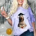Spinone Italiano Dog Graduation Cap School Graduate Owner Men Women Kids Comfort Color Blast T-Shirt Amethyst