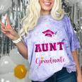 Super Proud Aunt Of 2025 Graduate Senior Graduation Family Comfort Color Blast T-Shirt Amethyst
