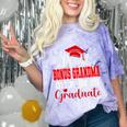 Super Proud Bonus Grandma Of 2025 Graduate Graduation Family Comfort Color Blast T-Shirt Amethyst