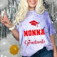 Super Proud Nonna Of 2025 Graduate Senior Graduation Family Comfort Color Blast T-Shirt Amethyst