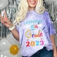 I Survived 5th Grade Graduation Class 2023 Elementary Comfort Color Blast T-Shirt Amethyst