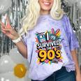 I Survived The 90s – Cute Retro Cartoon Nostalgia Comfort Color Blast T-Shirt Amethyst