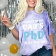 i Survived My Dad's Phd Dissertation College Graduation 2021 Comfort Color Blast T-Shirt Amethyst
