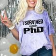 I Survived My Dad's PhD Graduation Comfort Color Blast T-Shirt Amethyst