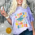 i Survived My Daughter's Bachelors Degree Groovy Graduation Comfort Color Blast T-Shirt Amethyst
