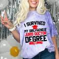 I Survived My Girlfriend's Juris Doctor Degree Graduation Comfort Color Blast T-Shirt Amethyst