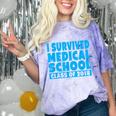 I Survived Medical School Class Of 2018 Graduation Comfort Color Blast T-Shirt Amethyst