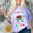 I Survived Nursing School Of 2024 Student Graduation 2024 Comfort Color Blast T-Shirt Amethyst