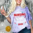 I Survived Nursing School Class Of 2025 Nurse Graduation Comfort Color Blast T-Shirt Amethyst