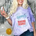 I Survived My Sister'S Nursing Degree Sis Nurse Graduation Comfort Color Blast T-Shirt Amethyst