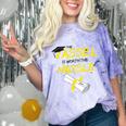 Tassel Worth The Hassle 2018 Graduation Quote Ylw Comfort Color Blast T-Shirt Amethyst
