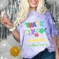 Thank You Teacher Appreciation Graduation Men Women Kids Comfort Color Blast T-Shirt Amethyst